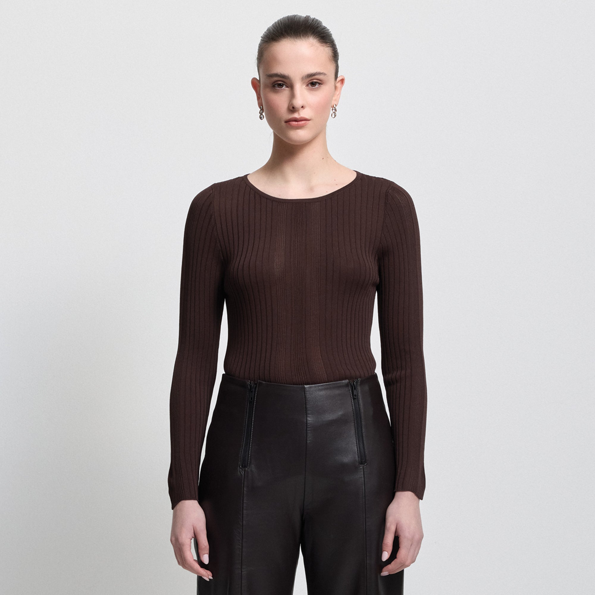 Base Layer Long Sleeve Knit | Espresso
