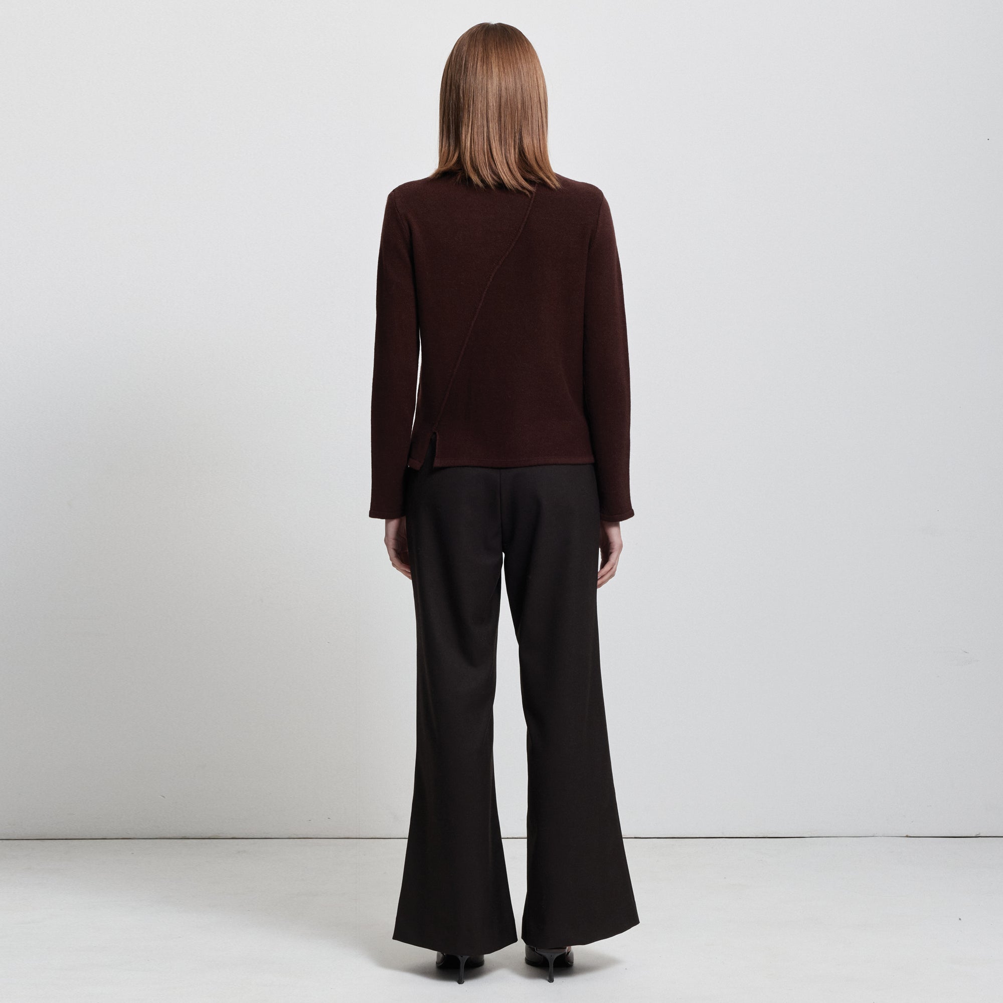 Maya Cashmere Blend Knit | Espresso