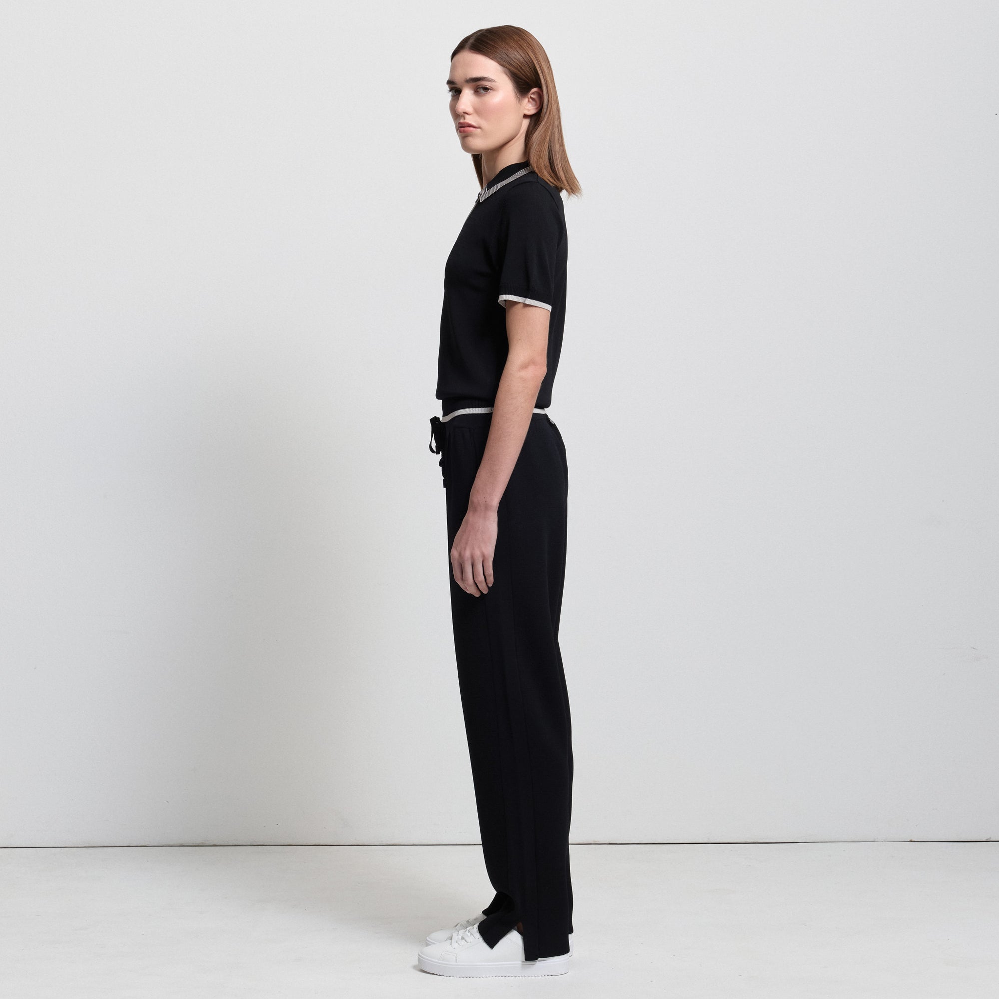 Base Layer Zip Polo | Black