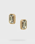 Lover Earring | Taupe Crystal