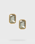 Lover Earring | Taupe Crystal