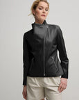 Nicolette Leather Jacket | Black