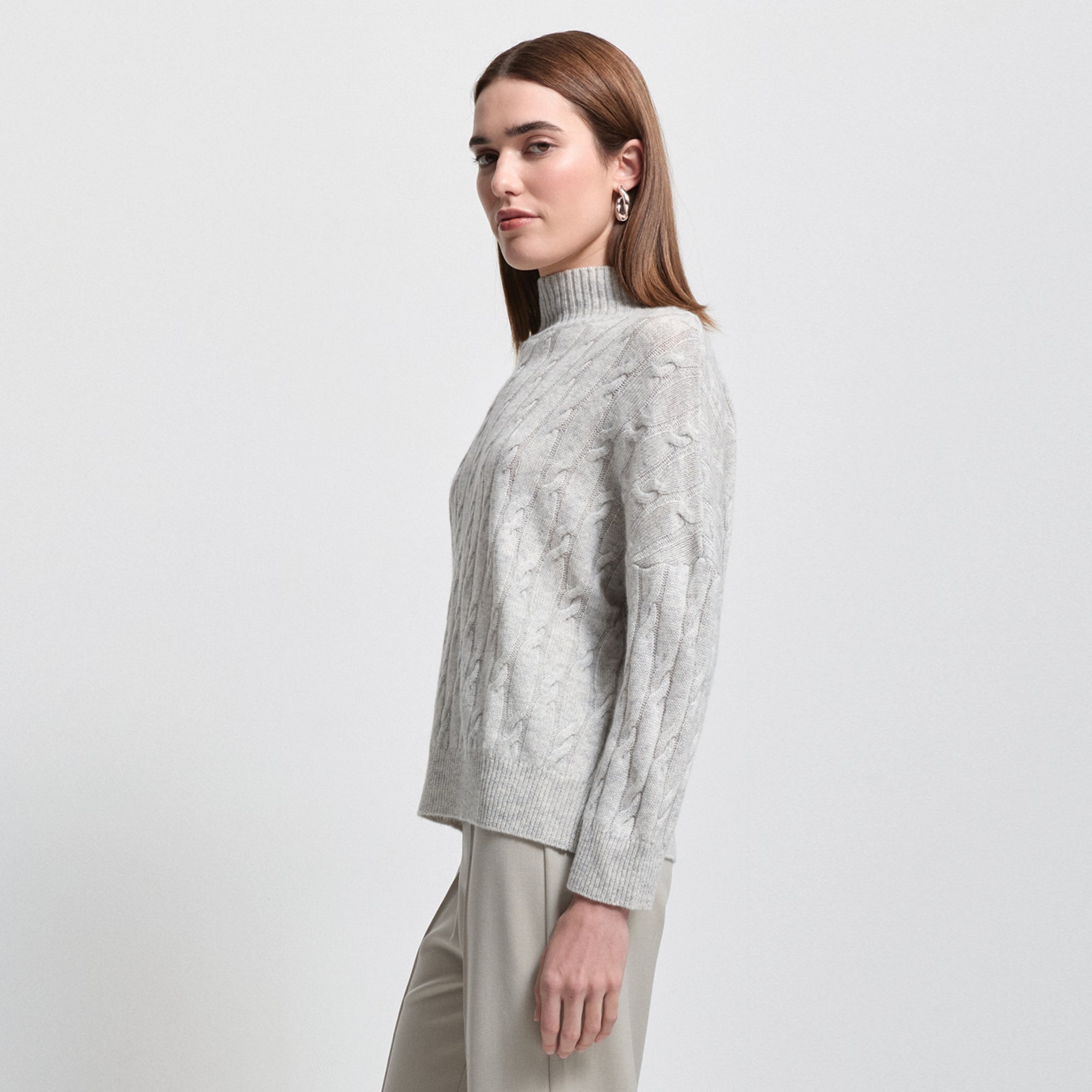 Carissa Cashmere Blend Knit | Oyster