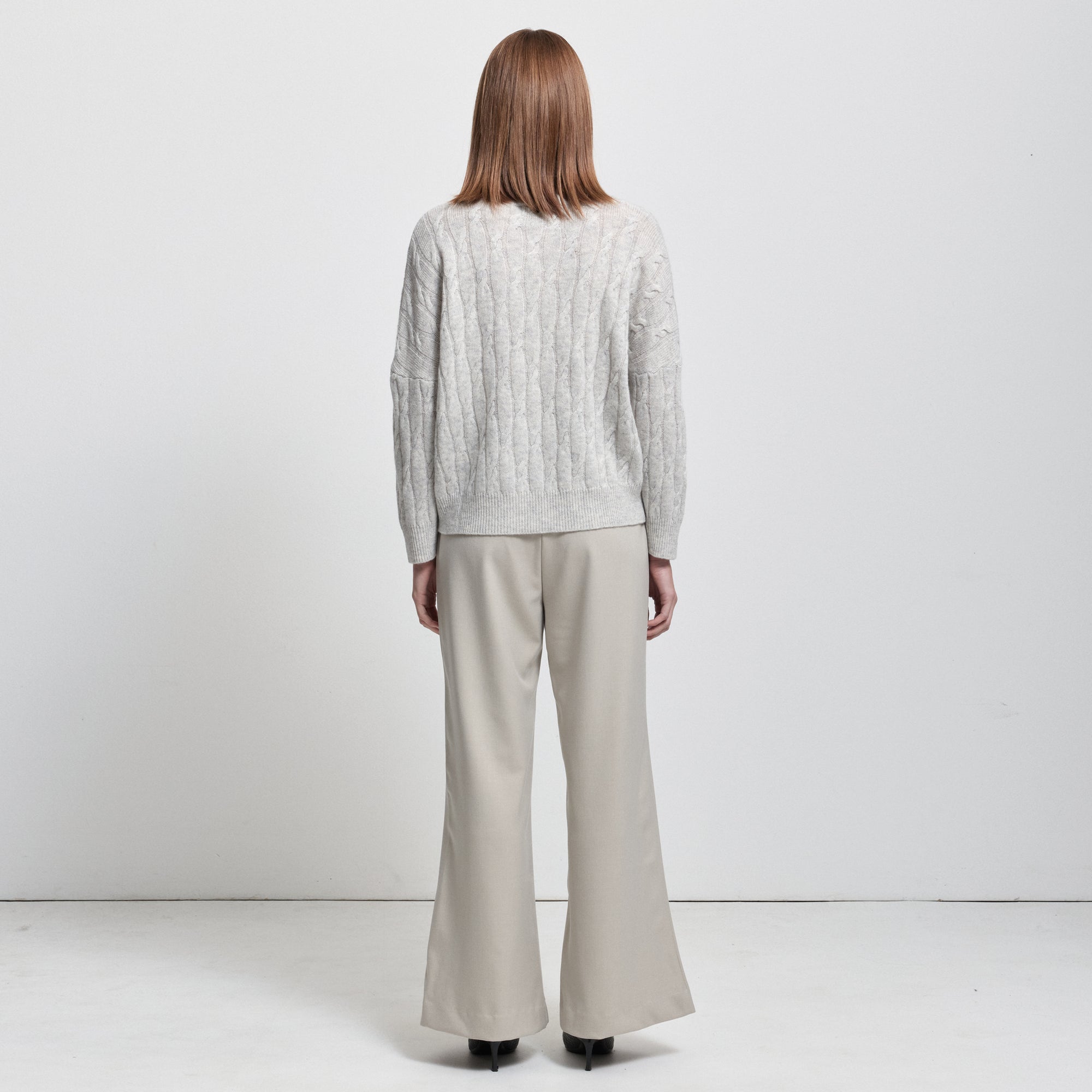 Carissa Cashmere Blend Knit | Oyster