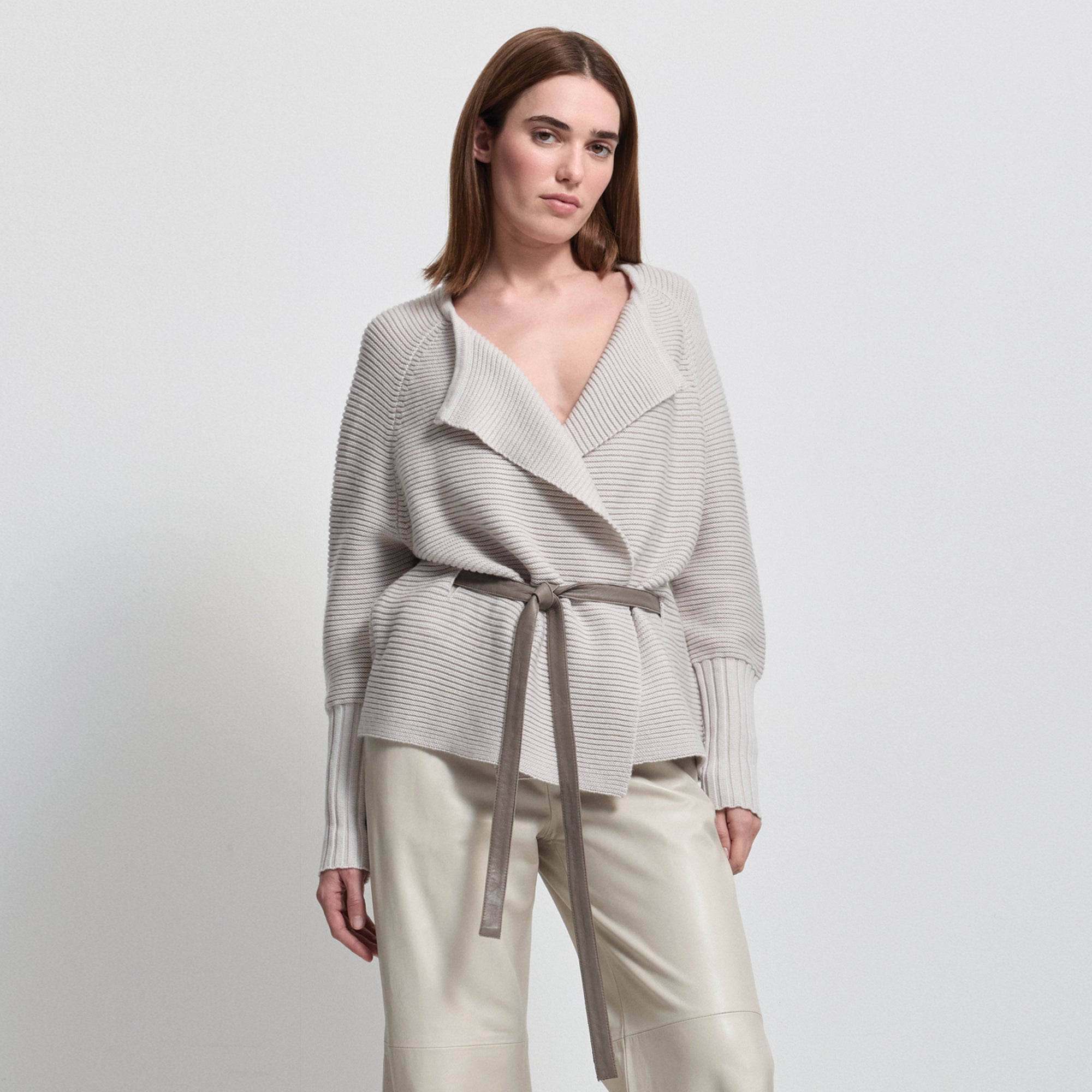 Eliana Cashmere Blend Knit | Oyster