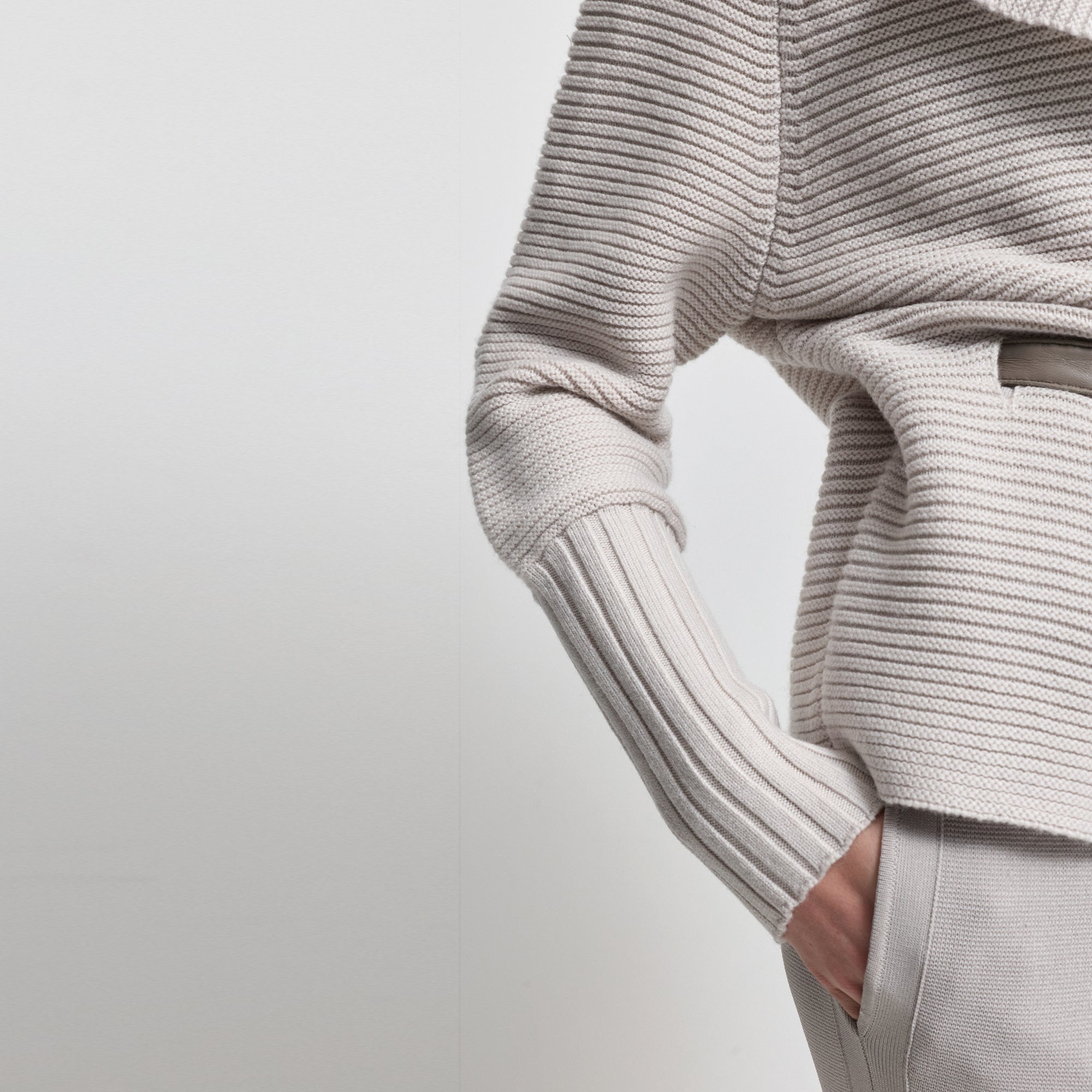 Eliana Cashmere Blend Knit | Oyster