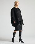 Karson Cashmere Cape | Black
