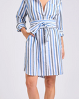 Classic Shirt Dress | Blue Stripes