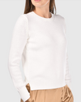 Merino Crew Neck Jumper | Winter White
