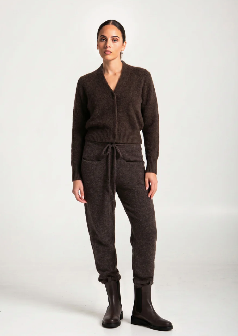 Bosa Alpaca Cardigan | Espresso