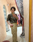Rimini Top | Forrest Green Paisley